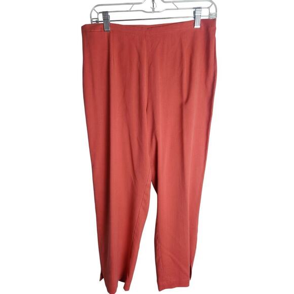Tommy Bahama womens silk blend pants sz 10 coral ankle resort vacation Career - Picture 1 of 10